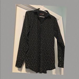 Stylish Star Print Dress Shirt